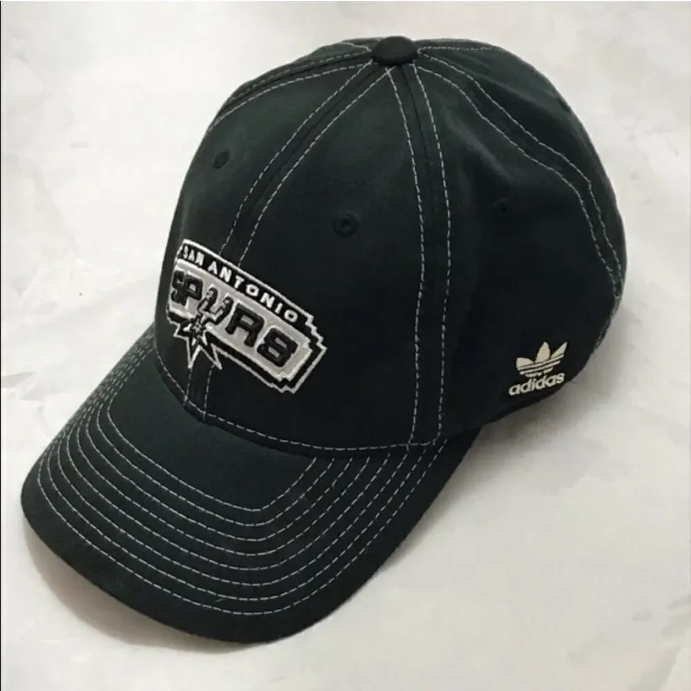 Adidas San Antonio Spurs NBA Collector’s Hat w/ Commemorative Champions Patches